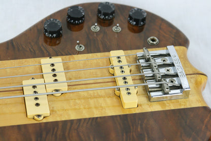 1980 Kramer DMZ 6000B Aluminum Neck Bass Guitar! Ebony board, Flamed Walnut, High-end specs! 650 B