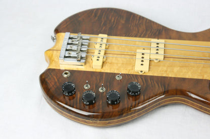 1980 Kramer DMZ 6000B Aluminum Neck Bass Guitar! Ebony board, Flamed Walnut, High-end specs! 650 B