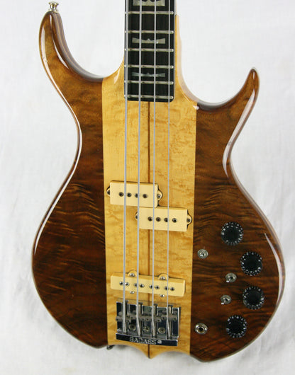 1980 Kramer DMZ 6000B Aluminum Neck Bass Guitar! Ebony board, Flamed Walnut, High-end specs! 650 B