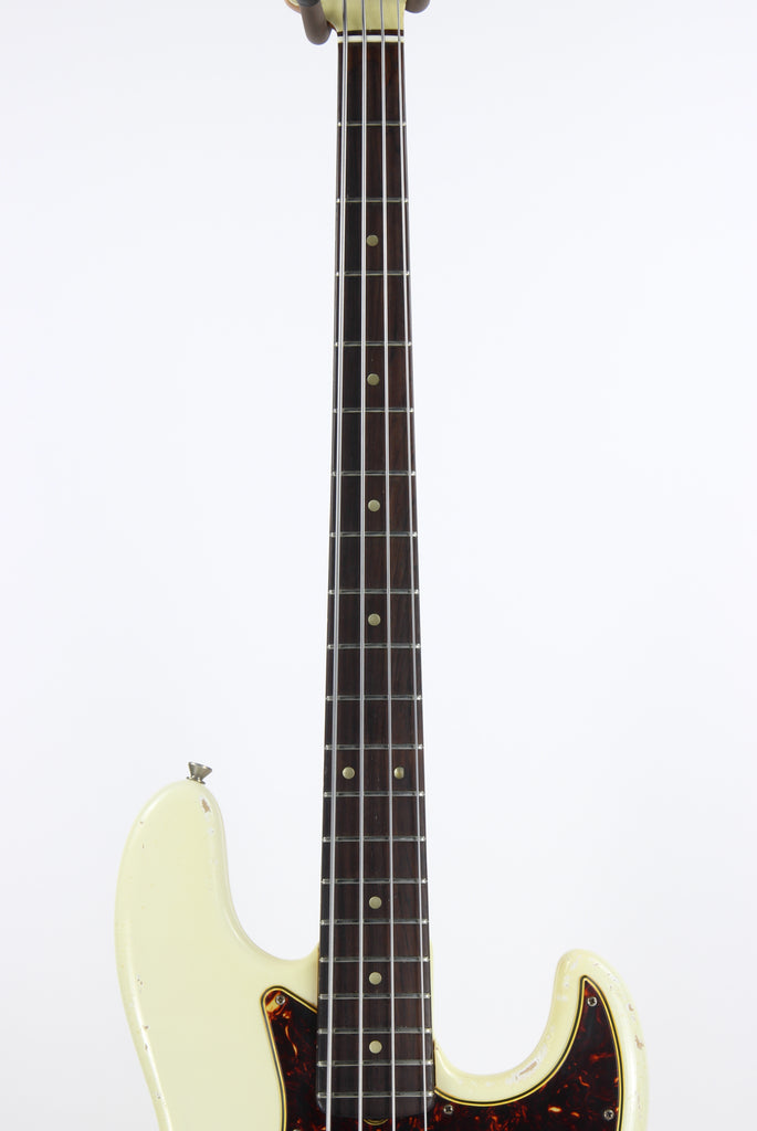 1964 Fender Jazz Bass Olympic White Matching Headstock Pre Cbs Vin Kansas City Vintage Guitars 6226