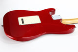 *SOLD*  1992 Fender American Stratocaster Strat Plus USA Deluxe FROST RED - Lace Sensor Pickups, Rosewood Neck
