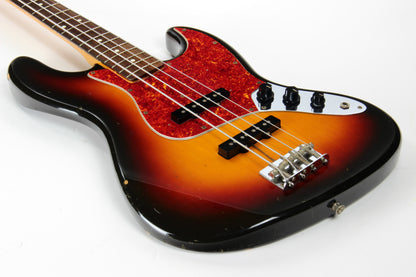 1990 Fender Japan '62 Vintage Jazz Bass JB62-75 MIJ - Alder Body, Sunburst, USA Pickups