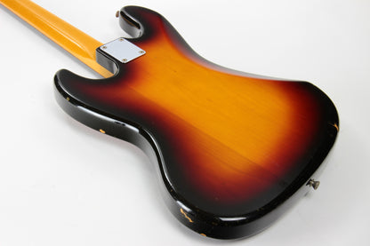 1990 Fender Japan '62 Vintage Jazz Bass JB62-75 MIJ - Alder Body, Sunburst, USA Pickups