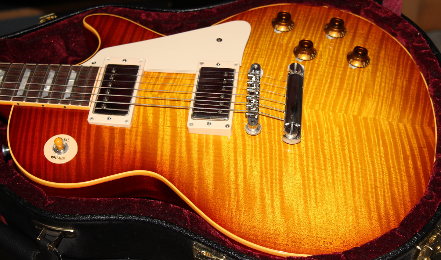 MINT 1999 Gibson '59 Reissue 40th Anniversary Les Paul 1959 Custom Shop Historic LP R9 - FLAMETOP!