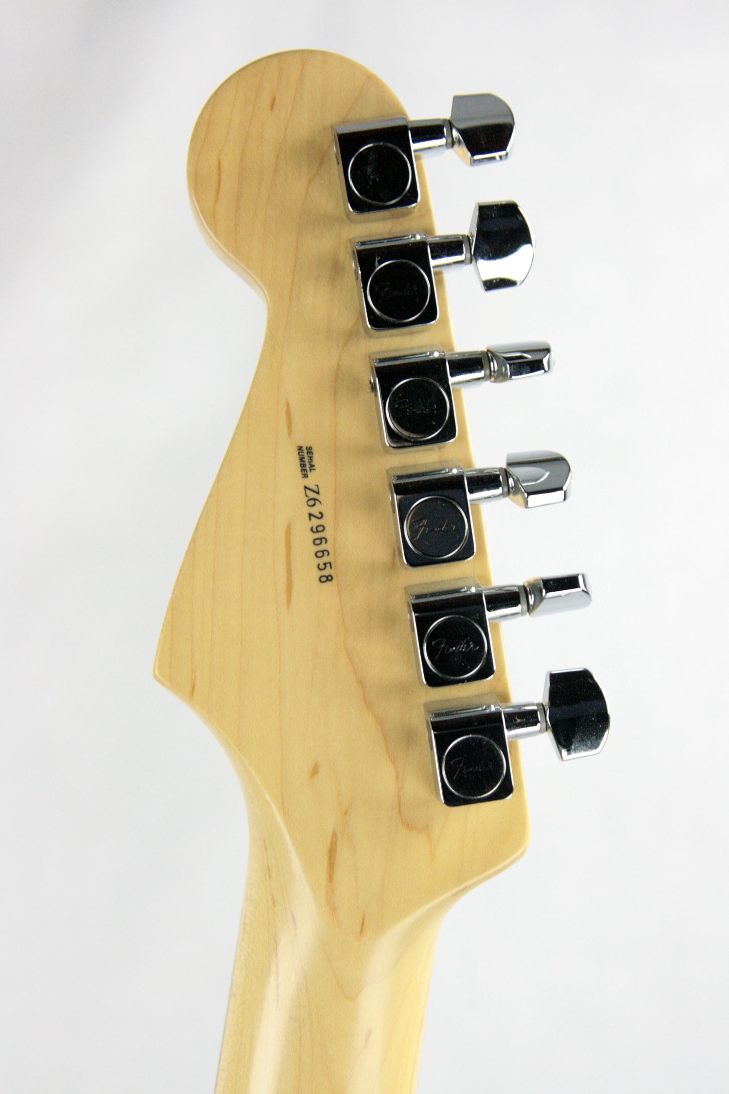 Fender back of the headstock serial number example