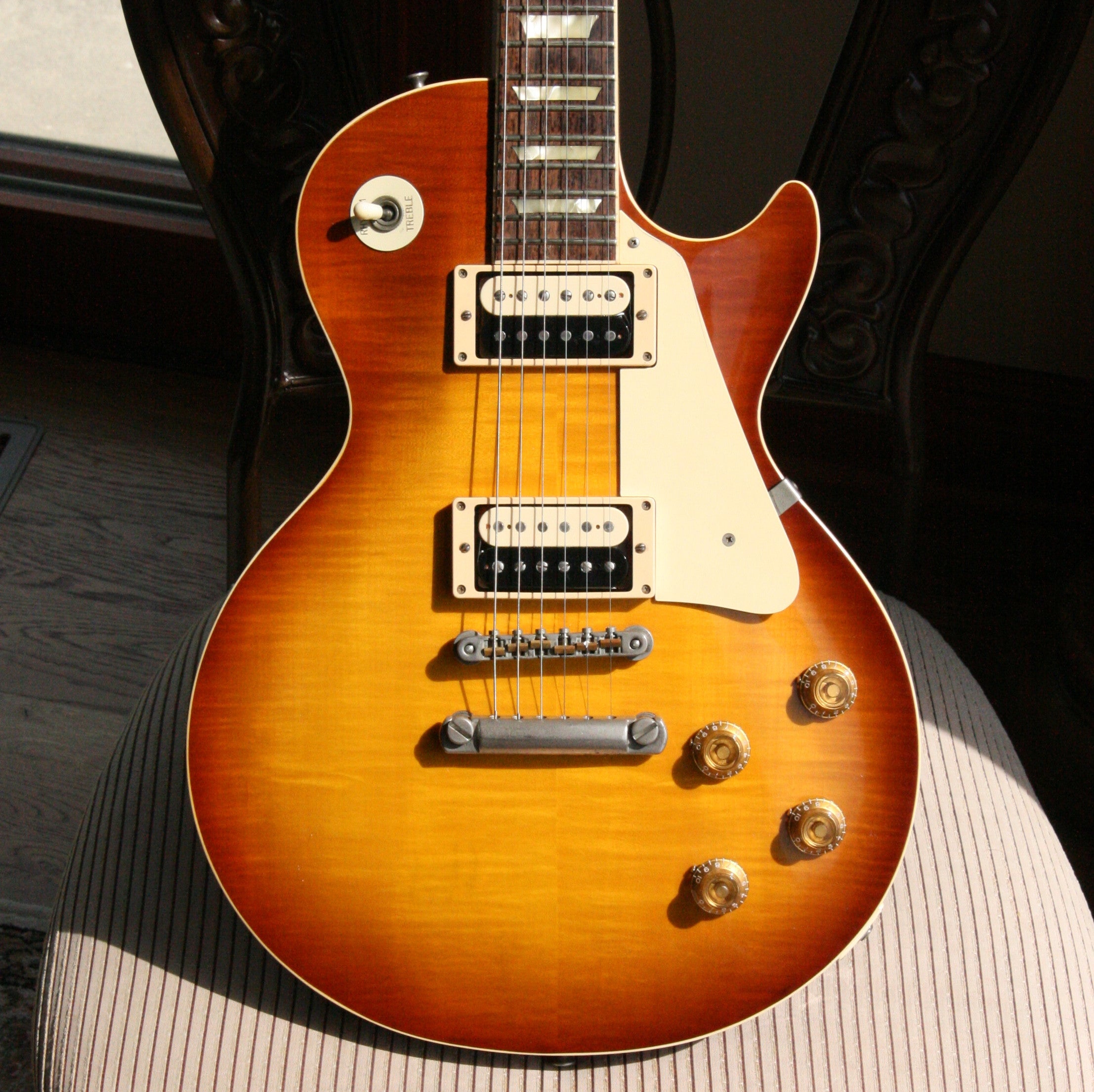 *SOLD*  1980 Tokai Love Rock LS-120 Iced Tea Sunburst LS120 Gibson Les Paul Lawsuit Reborn Old