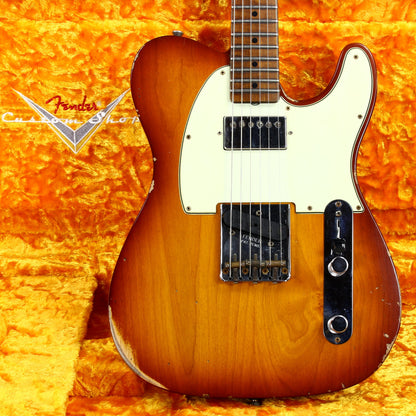 2021 Fender Custom Shop '60 Telecaster Relic HS - Tobacco Sunburst, Roasted 3A Flame Neck, Lark