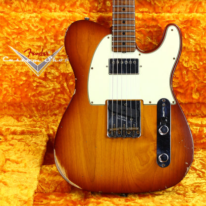 2021 Fender Custom Shop '60 Telecaster Relic HS - Tobacco Sunburst, Roasted 3A Flame Neck, Lark