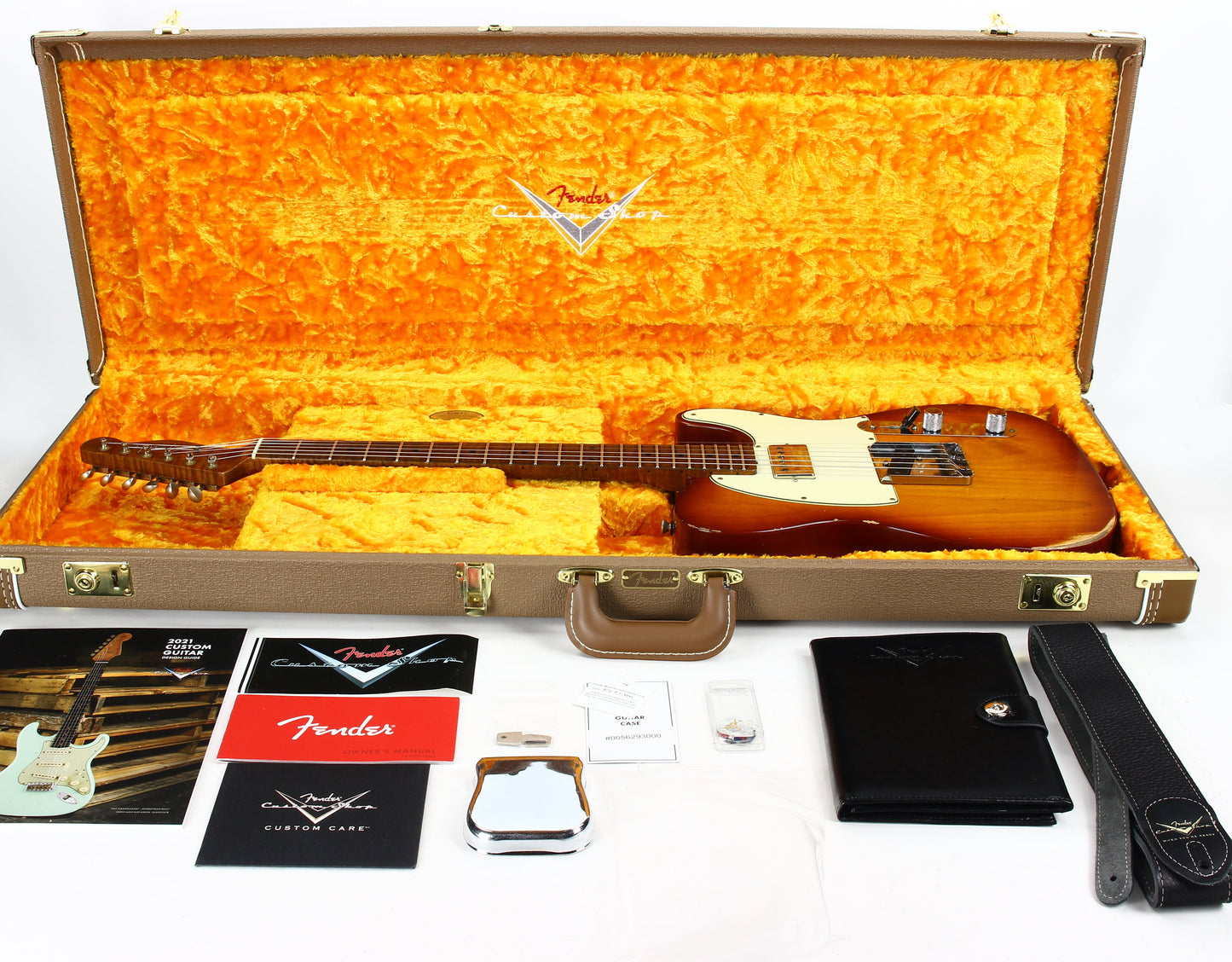 2021 Fender Custom Shop '60 Telecaster Relic HS - Tobacco Sunburst, Roasted 3A Flame Neck, Lark