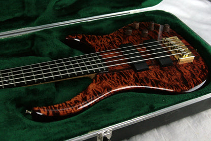 2002 Peavey USA Custom Shop CIRRUS 5-String Bass QUILT TOP Tiger Eye!