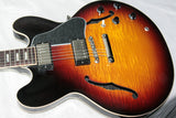 *SOLD*  2017 Gibson ES-335 Slim Neck FIGURED Sunset Burst! Block inlays! Memphis Sunburst