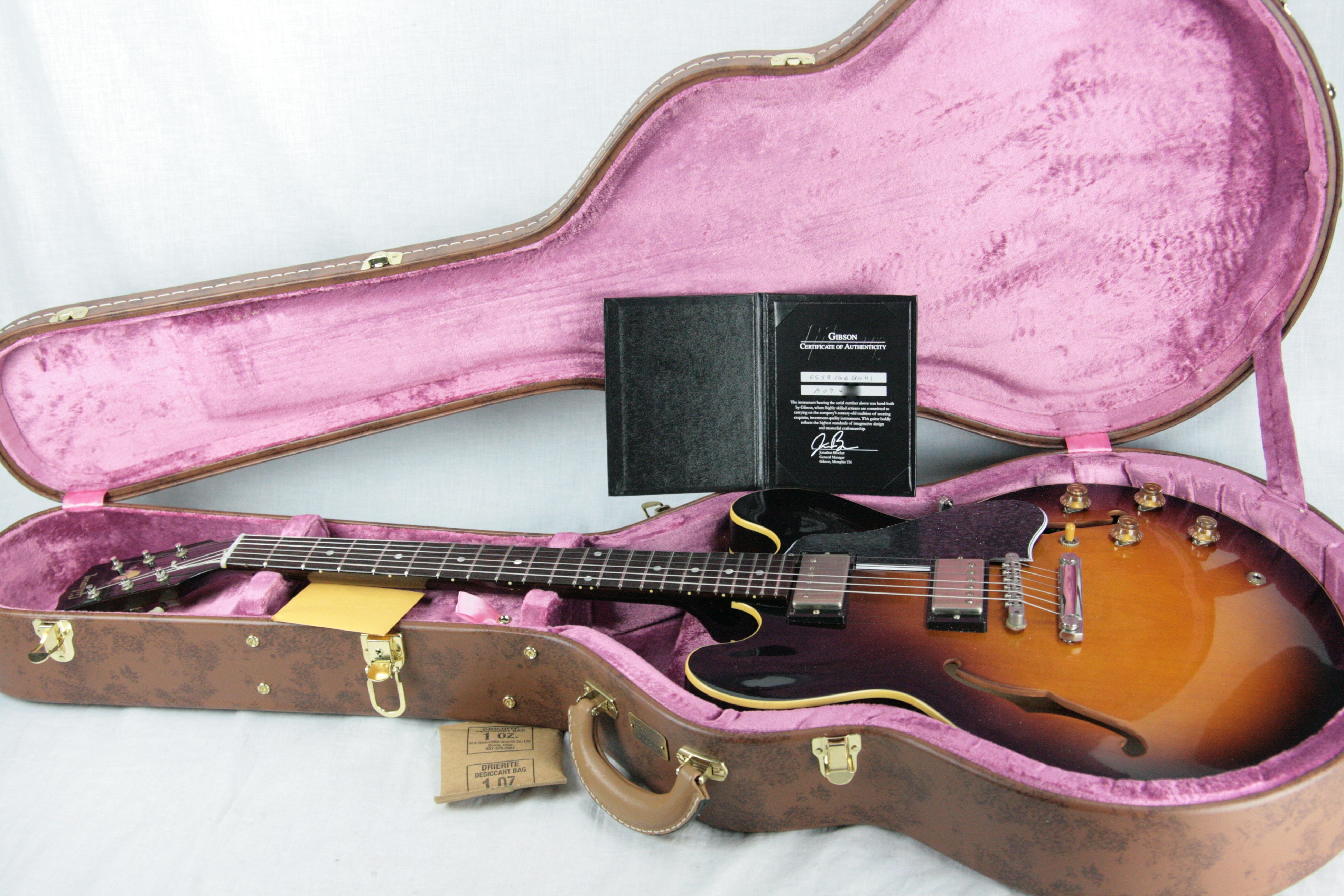 *SOLD*  2017 Gibson Memphis '58 Reissue ES-335! 1958 Sunburst! Dot Neck No Binding!