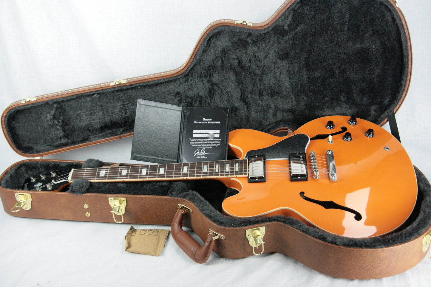 2016 Gibson Memphis ES-335 TASCAM ORANGE! Limited Edition Model w/ Block Inlays! 345 355