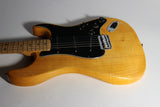 LIGHT! 1977 Fender Stratocaster FLAMED ASH Natural - Maple Neck Strat Vintage USA 1970's Hardtail