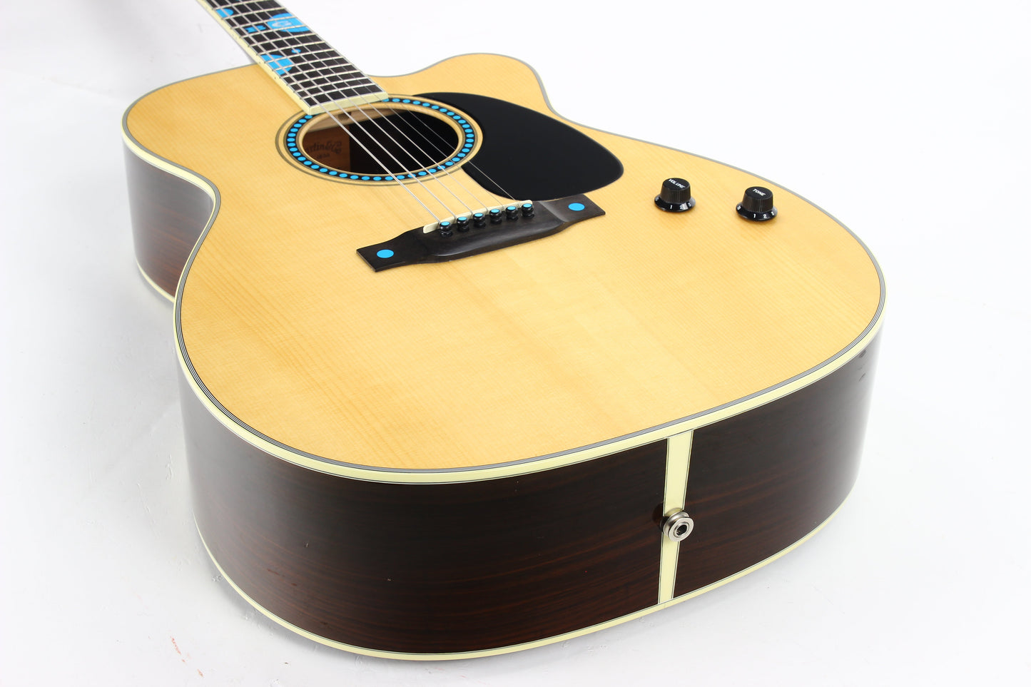 2006 Martin JC Buddy Guy Blues Edition Signature Jumbo Cutaway Model - Signed Label, Turquoise Inlays, Acoustic-Electric