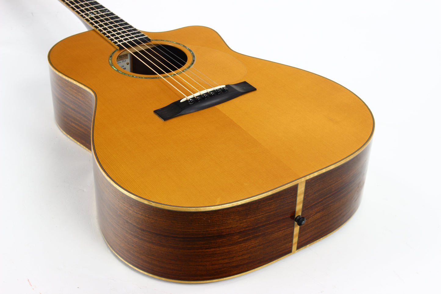 2002 Huss and Dalton CM Concert Cutaway Model - Indian Rosewood Back & Sides, Engelmann Spruce