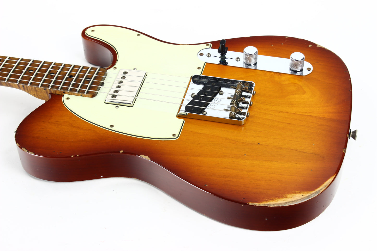 2021 Fender Custom Shop '60 Telecaster Relic HS - Tobacco Sunburst, Roasted 3A Flame Neck, Lark