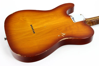 2021 Fender Custom Shop '60 Telecaster Relic HS - Tobacco Sunburst, Roasted 3A Flame Neck, Lark