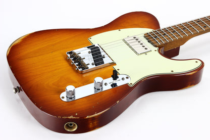 2021 Fender Custom Shop '60 Telecaster Relic HS - Tobacco Sunburst, Roasted 3A Flame Neck, Lark