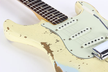 Fender Custom Shop Masterbuilt 1960 Stratocaster HEAVY RELIC '60 Strat Josefina Pups! Jason Smith! White/Sonic Blue