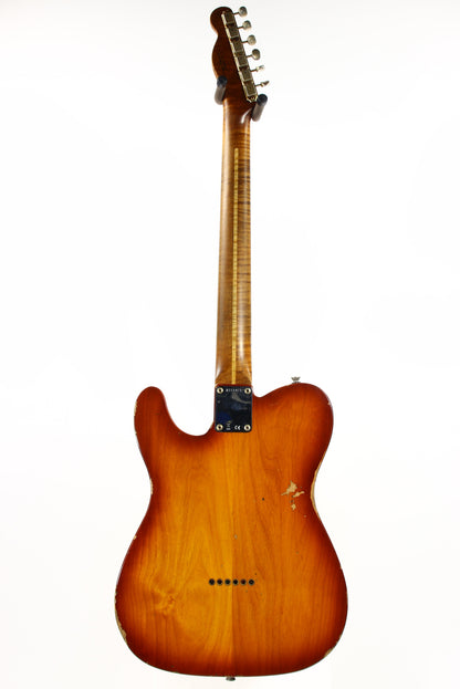 2021 Fender Custom Shop '60 Telecaster Relic HS - Tobacco Sunburst, Roasted 3A Flame Neck, Lark