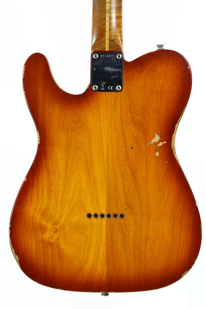 2021 Fender Custom Shop '60 Telecaster Relic HS - Tobacco Sunburst, Roasted 3A Flame Neck, Lark