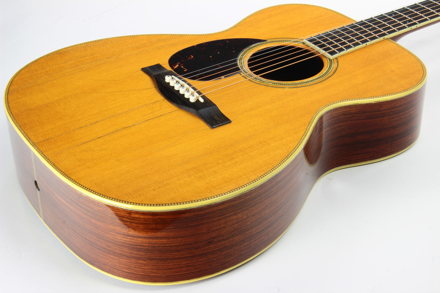 1994 Santa Cruz OM Orchestra Model Left-Handed Acoustic - Player-Grade Lefty