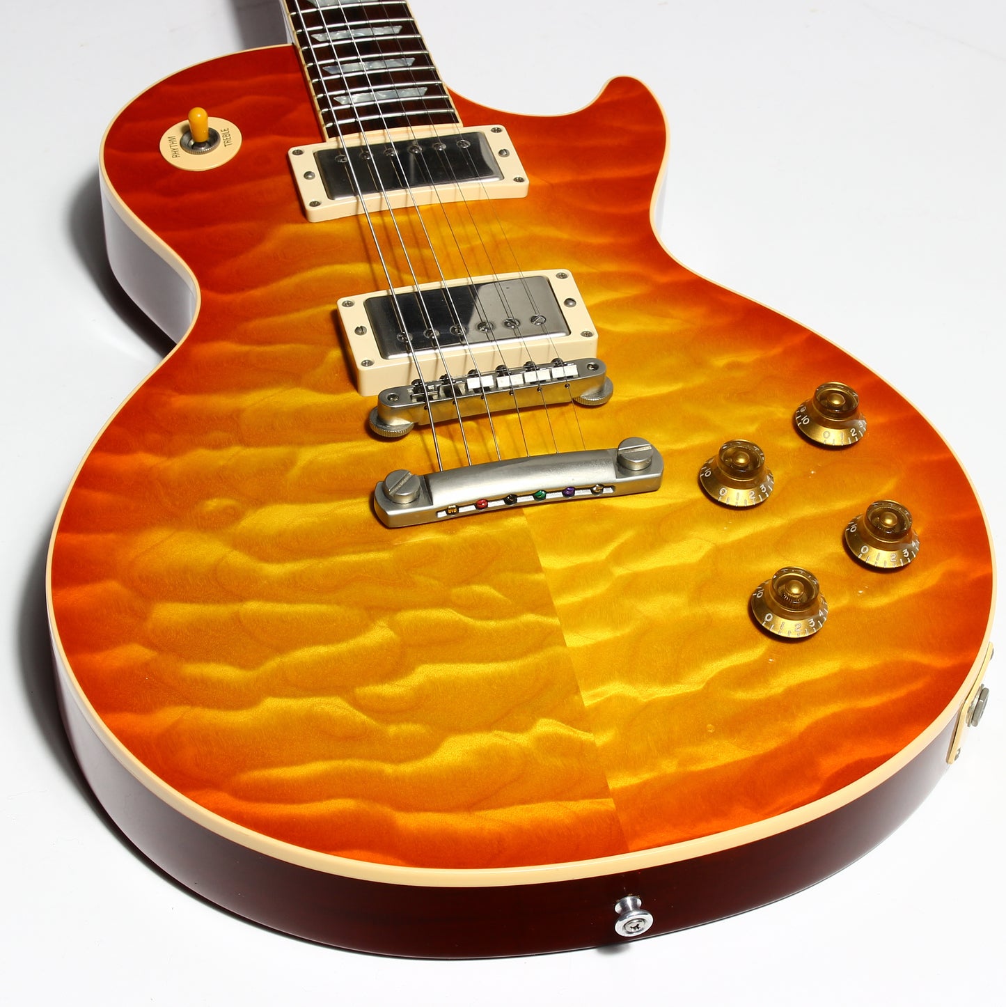 KILLER QUILT TOP! 2005 Gibson Custom Shop Class 5 Les Paul -- Tangerine Burst 1960 R0 60 1959 '59 Vibes