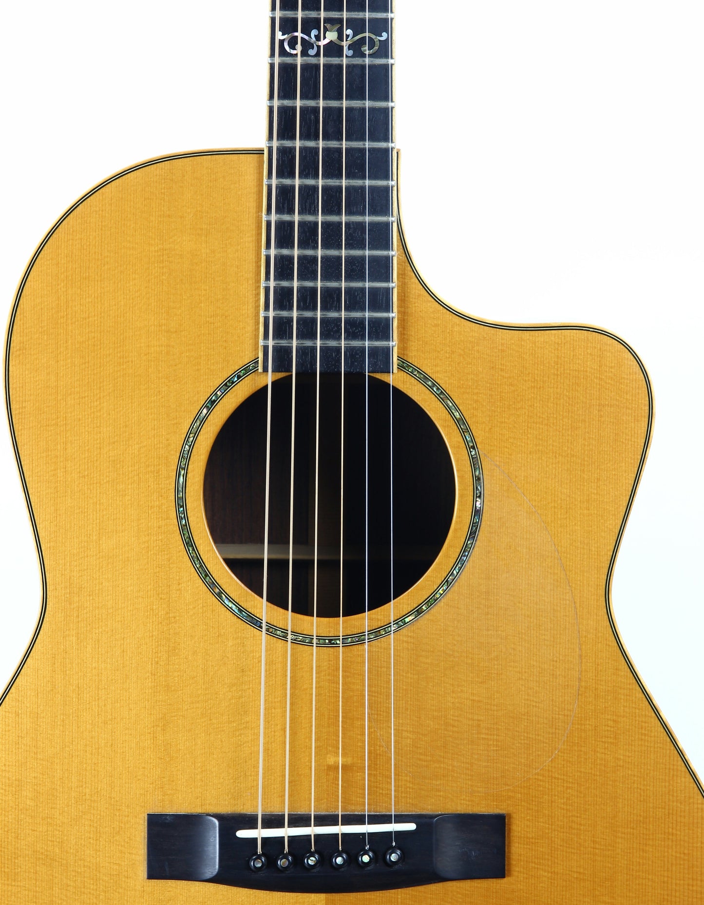 2002 Huss and Dalton CM Concert Cutaway Model - Indian Rosewood Back & Sides, Engelmann Spruce