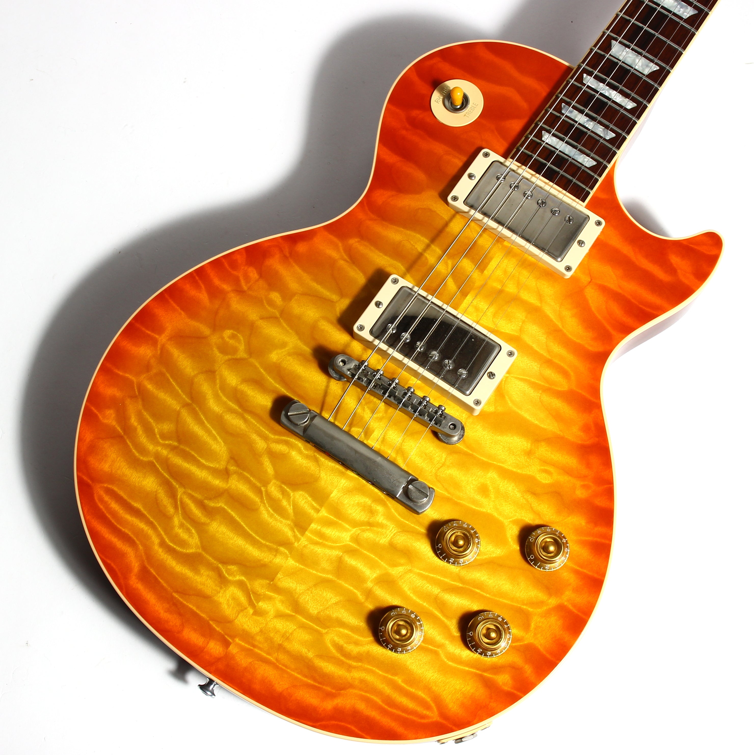 *SOLD*  KILLER QUILT TOP! 2005 Gibson Custom Shop Class 5 Les Paul -- Tangerine Burst 1960 R0 60 1959 '59 Vibes