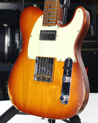 2021 Fender Custom Shop '60 Telecaster Relic HS - Tobacco Sunburst, Roasted 3A Flame Neck, Lark