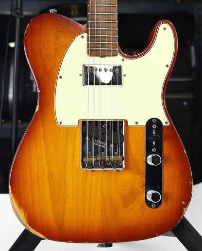 2021 Fender Custom Shop '60 Telecaster Relic HS - Tobacco Sunburst, Roasted 3A Flame Neck, Lark