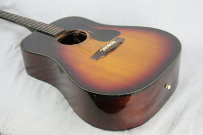 PROJECT 1973 Guild D-35 Sunburst Acoustic Flat Top Guitar Needs Repair!