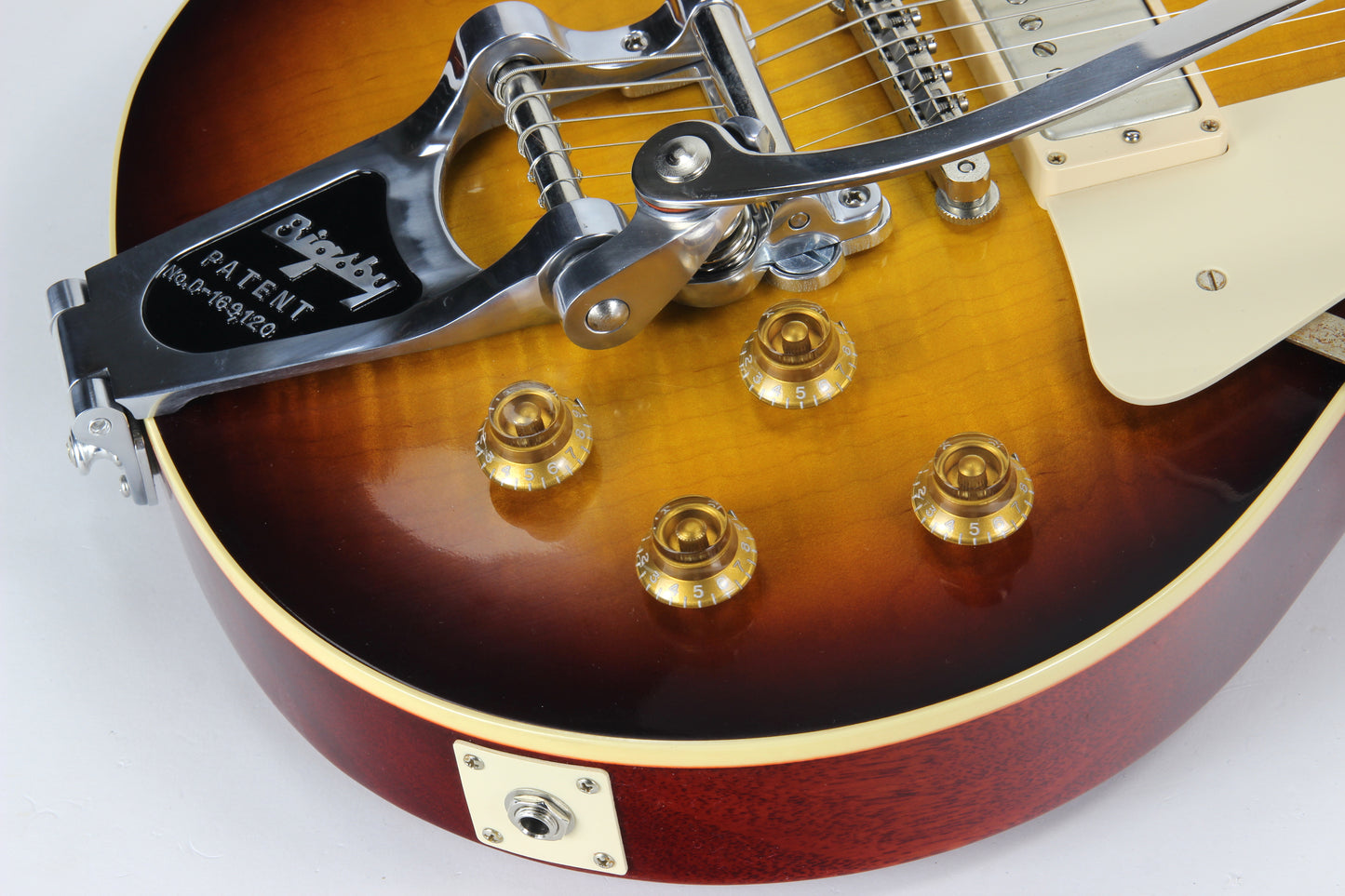 2016 Gibson 1958 Les Paul Historic Reissue R8 58 Custom Shop Bigsby - Faded Tobacco Sunburst Flametop