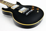 2007 Gibson USA Les Paul Standard DC Double Cutaway Plain Top - Ebony Black, Bound Neck & Body!