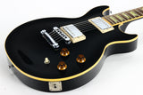 2007 Gibson USA Les Paul Standard DC Double Cutaway Plain Top - Ebony Black, Bound Neck & Body!