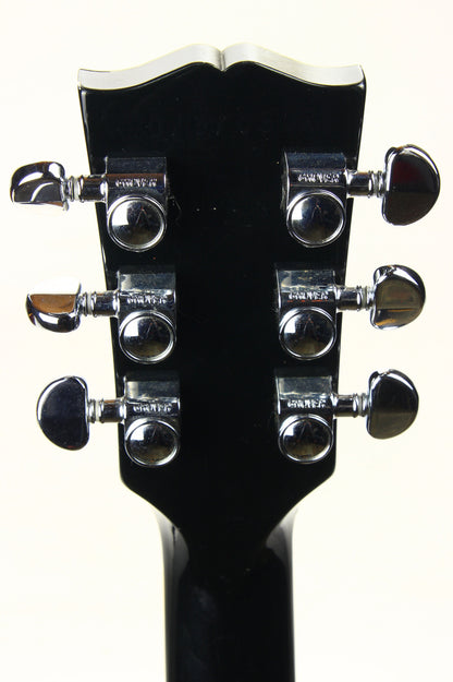 2007 Gibson USA Les Paul Standard DC Double Cutaway Plain Top - Ebony Black, Bound Neck & Body!