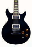 2007 Gibson USA Les Paul Standard DC Double Cutaway Plain Top - Ebony Black, Bound Neck & Body!