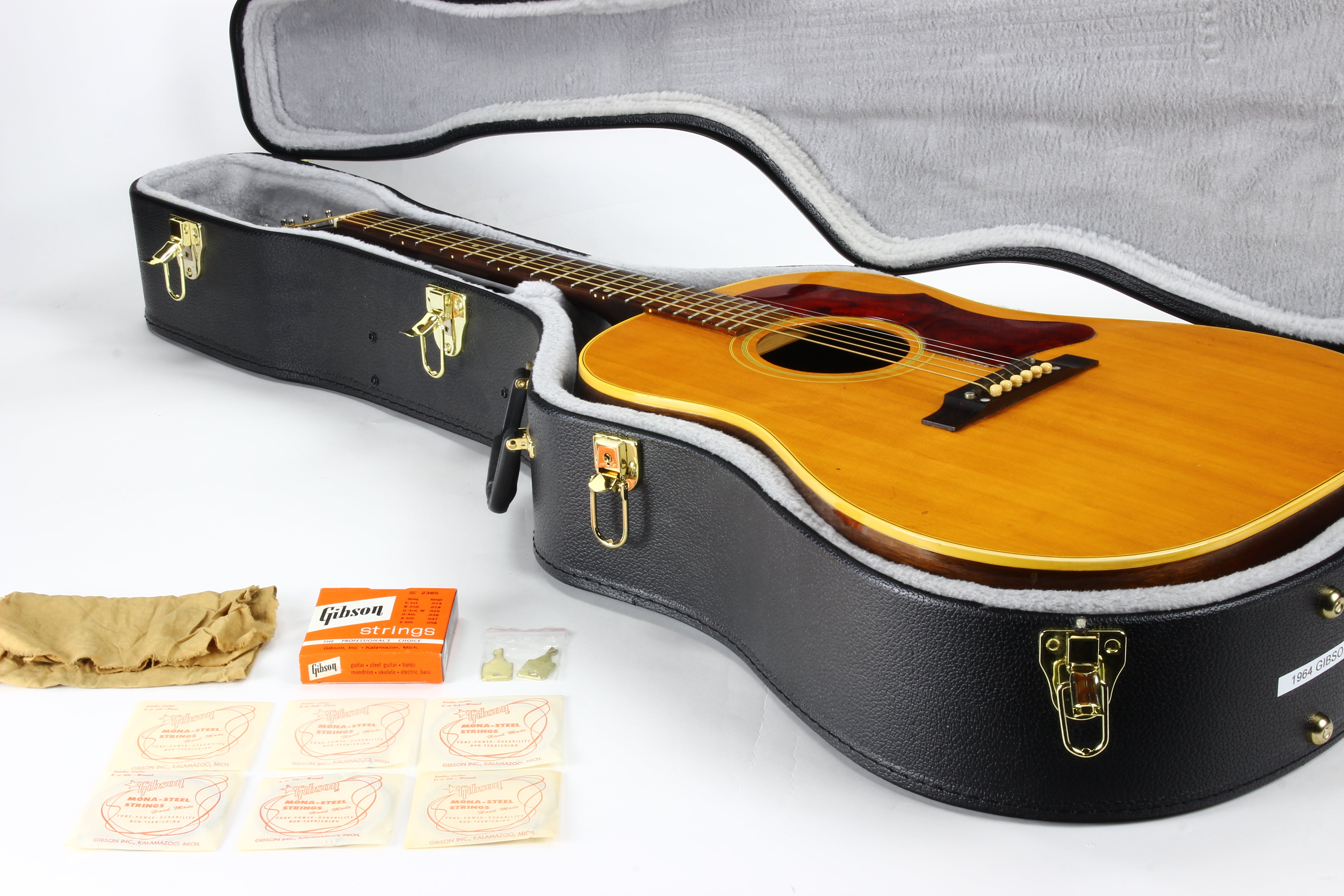 1964 Gibson J-50 Vintage Natural J-45 Flat Top Acoustic Guitar - 1960's Dreadnought WIDE NUT!