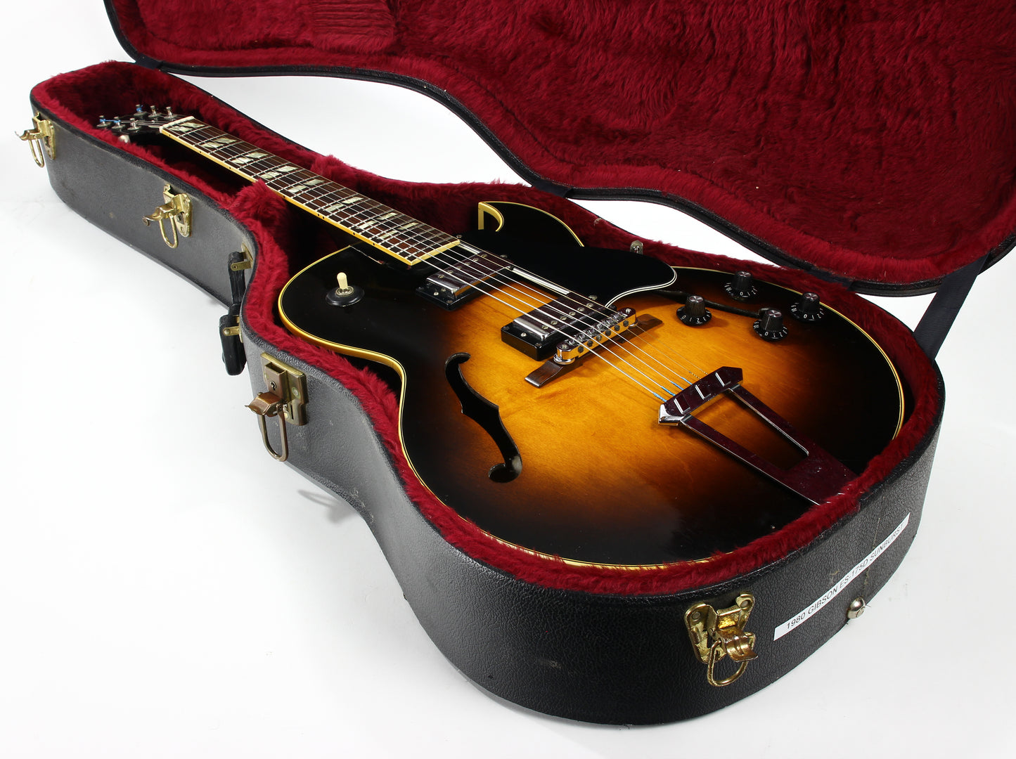 1980 Gibson ES-175 D Sunburst Jazz Archtop Electric Guitar - Tobacco Sunburst, No Breaks, No Repairs!