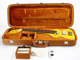 *SOLD*  c. 1983 Hondo Dan Erlewine Chiquita Banana Yellow Travel Guitar w/ Amp -- Back to the Future Marty McFly, Billy Gibbons, ZZ Top!