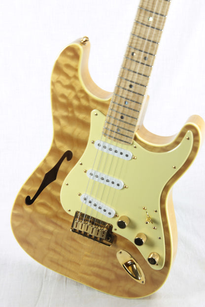2002 Fender Masterbuilt THINLINE SLAB Stratocaster Custom Shop Strat Quilt Flame Top! Greg Fessler tele
