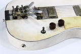 Mule Resophonics MULECASTER Tele Relic Steel Body Baritone Guitar -- Hipshot Palm Bender, Telecaster, White