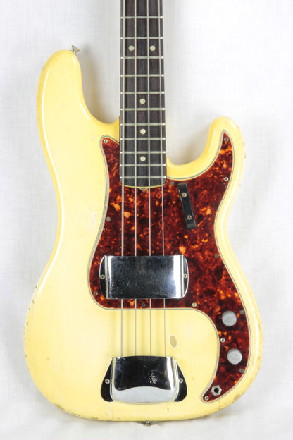 1964 Fender Precision Bass CUSTOM COLOR Olympic White w/ OHSC! Pre-CBS P