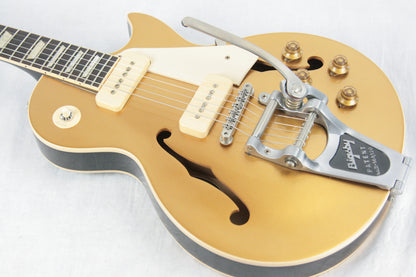 2016 Gibson ES Les Paul Goldtop w/ Bigsby & P90 Pickups! 335 LP Gold Top!