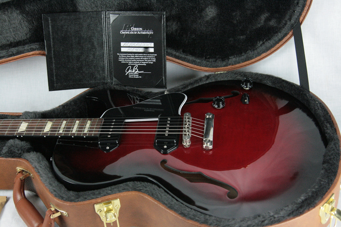 NOS 2014 Gibson ES-137 Billie Joe Armstrong Black Cherry! Limited Edition