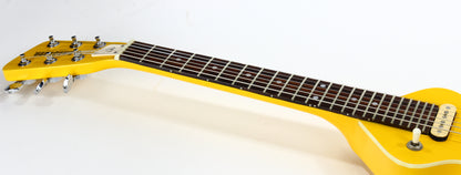 c. 1983 Hondo Dan Erlewine Chiquita Banana Yellow Travel Guitar w/ Amp -- Back to the Future Marty McFly, Billy Gibbons, ZZ Top!