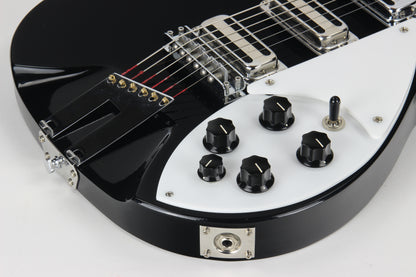 2012 Rickenbacker 350v63 Jetglo Black! Full Scale 325v63 John Lennon-type 350/V63