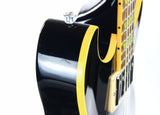 2007 Gibson USA Les Paul Standard DC Double Cutaway Plain Top - Ebony Black, Bound Neck & Body!