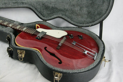 1968 Epiphone Sorrento CHERRY w/ White Guard! Mini-Humbucker Gibson-Made! E452TC es-125